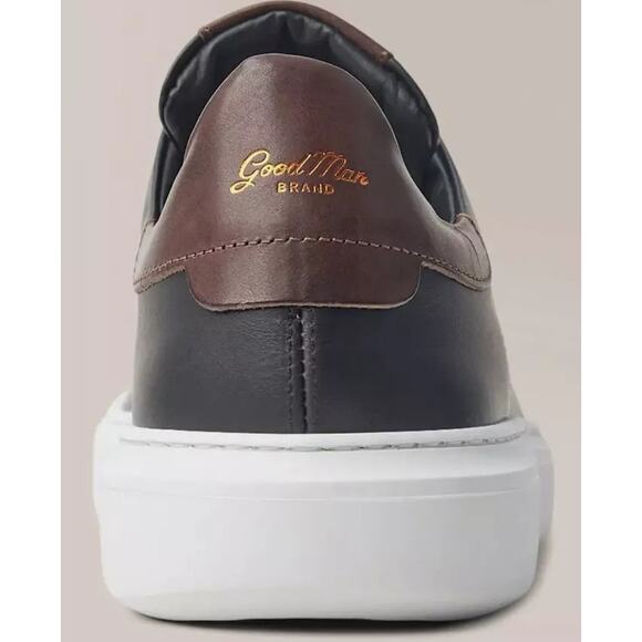 New Good Man Brand Black Dark Vachetta Edge Italy Sneakers Size 10 - Picture 4 of 7